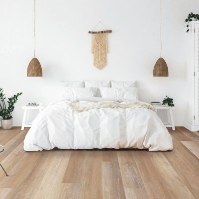 luxury vinyl plank floors in a Lexington park bedroom